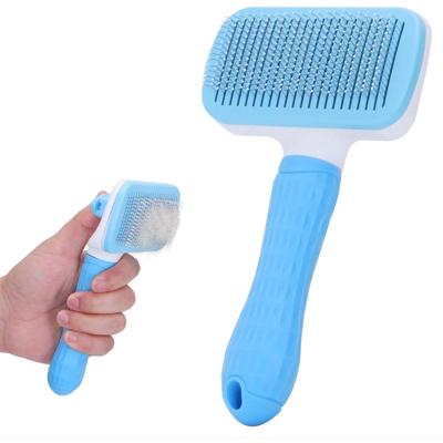 Nobleza Slickerborstel voor hond en kat - Zelfreinigend - Rechthoek