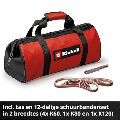 Einhell TE-BF 18 Li-Solo Akku-Bandfeile 4461000 Accu-bandschuurmachine Incl. accessoires, Zonder accu, Zonder lader Bandbreedte 13 mm Bandlengte 457 mm