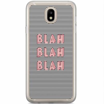Samsung Galaxy J5 2017 siliconen hoesje - Blah blah blah