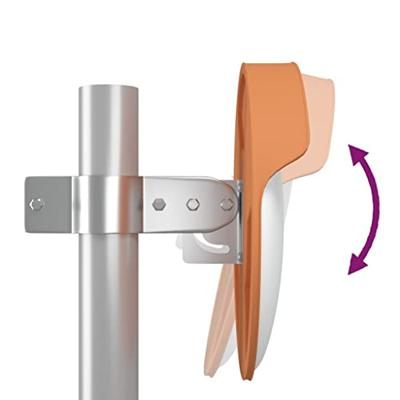 VidaXL Verkeersspiegel voor buiten convex ø30 cm polycarbonaat oranje