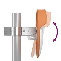 VidaXL Buiten convex verkeersspiegel oranje ø30 cm polycarbonaat - thumbnail