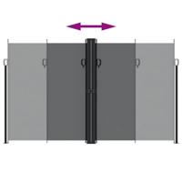 Windscherm uittrekbaar 200x600 cm zwart - thumbnail