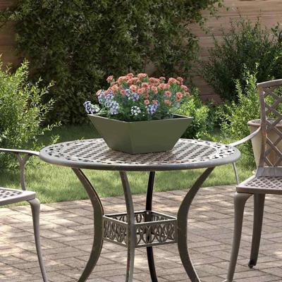 Tuin Bloempot Olijf Groen 35 x 35 x 15 cm Koudgewalst staal