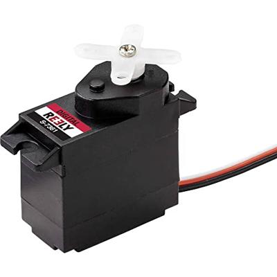 Reely Micro-servo Digitale servo Materiaal (aandrijving): Kunststof Stekkersysteem: JR Reely Micro-servo Digitale servo Materiaal (aandrijving): Kunststof Stekkersysteem: JR