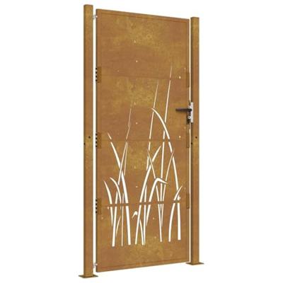 Poort grasontwerp 100x175 cm cortenstaal