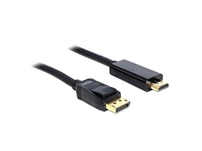 Delock 82586 DisplayPort-kabel HDMI Aansluitkabel HDMI-A-stekker, DisplayPort-stekker 1 m Zwart Verdraaid, Vergulde steekcontacten, Afgeschermd (drievoudig) Delock 82586 DisplayPort-kabel HDMI Aansluitkabel HDMI-A-stekker, DisplayPort-stekker 1 m Zwart Verdraaid, Vergulde steekcontacten, Afgeschermd (drievoudig)