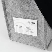 Sigel Laptoptas Desk Sharing Bag Classic M Synthetisch vilt Lichtgrijs (b x h x d) 36 x 28 x 15 cm Geschikt voor max. (laptop): 39,1 cm (15,4) - thumbnail