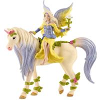 Schleich - Fairy zal zijn met de bloem eenhoorn - 70565 - thumbnail