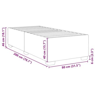 Bedframe zonder matras 90x190 cm fluweel donkergrijs