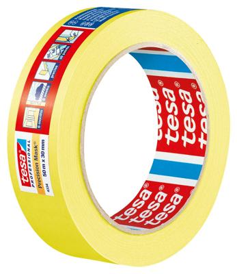 tesa PRECISION 04334-00002-00 Maskeertape Präzisionskrepp Geel (l x b) 50 m x 30 mm 1 stuk(s)