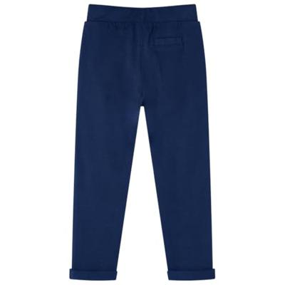 Kinderbroek met trekkoord 128 marineblauw