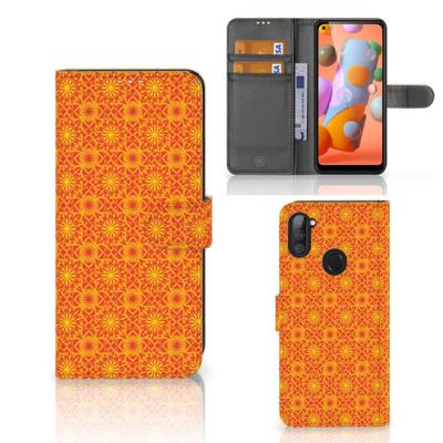 Samsung Galaxy M11 | A11 | Telefoon Hoesje | Batik Oranje Samsung Galaxy M11 | A11 | Telefoon Hoesje | Batik Oranje
