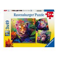Ravensburger legpuzzel jungle babies, 3x49st. - thumbnail
