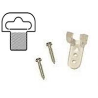 LED Lichtslang Bevestigingsclips (10 stuks) met schroeven - thumbnail