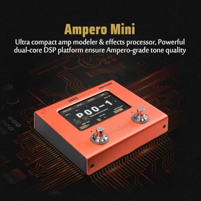 Hotone MP-50 Ampero Mini Amp Modeler / Effects Processor Orange - thumbnail
