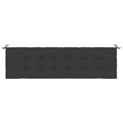 VidaXL Tuinbankkussen 180x50x3 cm oxford stof zwart