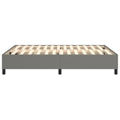 Boxspringframe stof donkergrijs 140x200 cm