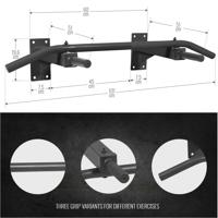 Optrekstang Zwart (wandmontage) - thumbnail