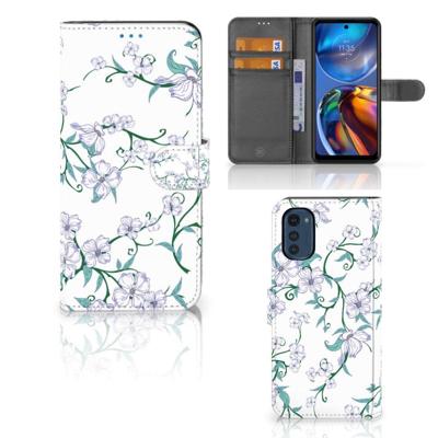 Motorola Moto E32 | Moto E32s Uniek Hoesje Blossom White Motorola Moto E32 | Moto E32s Uniek Hoesje Blossom White