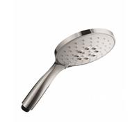 Hotbath Mate handdouche met 3 standen 23cm Ø13cm ABS kunststof waterbesparend nikkel geborsteld M376GN - thumbnail