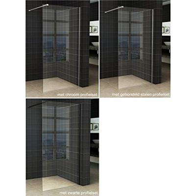 Inloopdouche Wiesbaden Slim 80x200cm 8mm Helder Antikalk Coating (Exclusief profiel)