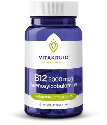 Vitakruid B12 5000 mcg Actief Adenosylcobalamine Tabletten Vitakruid B12 5000 mcg Actief Adenosylcobalamine Tabletten
