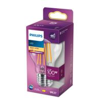 Philips LED 76301500 LED-lamp Energielabel D (A - G) E27 Peer 10.5 W = 100 W Warmwit (Ø x h) 6 cm x 150 mm 1 stuk(s) - thumbnail