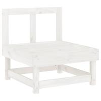 3-delige Loungeset massief grenenhout wit - thumbnail