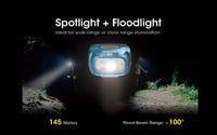 NiteCore NU31 blau Hoofdlamp LED werkt op een accu 550 lm - thumbnail