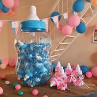 Mega baby fles roze - Babyshower - thumbnail