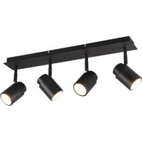 LED Plafondspot - Trion Artion - GU10 Fitting - Spatwaterdicht IP44 - Rechthoek - Mat Zwart - Aluminium - thumbnail