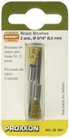 PROXXON komborstel brushes w.shaft 2pcs d=8mm brass - thumbnail