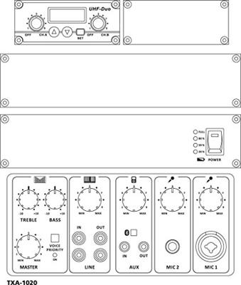 Monacor TXA-1020 Mobiele luidspreker, Mobiele PA-luidspreker 25 cm 10 inch werkt op een accu, werkt op het lichtnet 1 stuk(s) Monacor TXA-1020 Mobiele luidspreker, Mobiele PA-luidspreker 25 cm 10 inch werkt op een accu, werkt op het lichtnet 1 stuk(s)