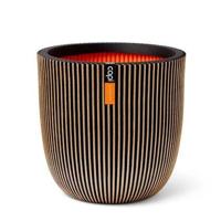 Capi nature groove nl bol bloempot 54x52 cm zwart, goud - thumbnail