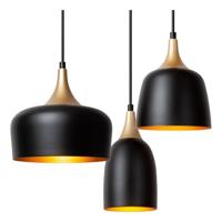 Lucide CHAYANNE - Hanglamp - 8xE14 - Zwart - thumbnail