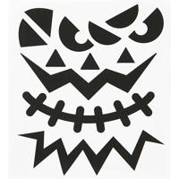 Creativ Company Stickers, halloween - grote gezichten, vel 15x16,5 cm, 1 vel - thumbnail