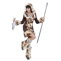 Luxe Eskimo Meisje Aikaa Kostuum - thumbnail