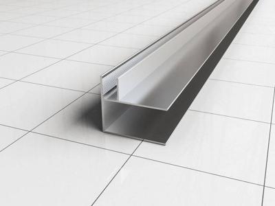 Wiesbaden hoekprofiel tbv nisdeur+profiel met zijwand 10 mm