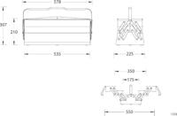 Gedore 6610580 1335 L Gereedschapskist (leeg) Blauw - thumbnail