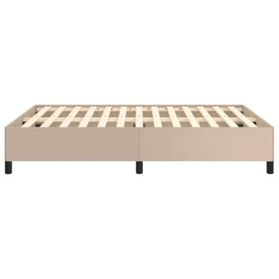 Bedframe kunstleer cappuccinokleurig 140x200 cm