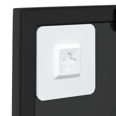 VidaXL Wandspiegel 40x40 cm metaal zwart