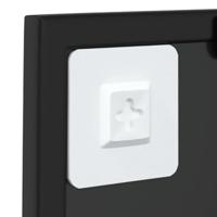 VidaXL Wandspiegel 40x40 cm metaal zwart - thumbnail