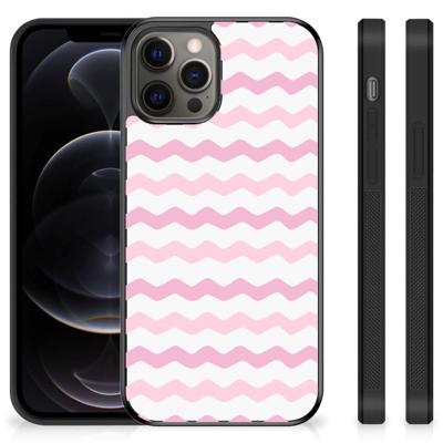 iPhone 12 Pro Max Bumper Case Waves Roze