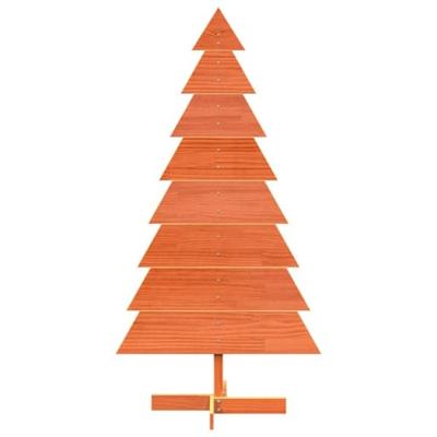 Kerstdecoratie kerstboom 150 cm massief grenenhout wasbruin Kerstdecoratie kerstboom 150 cm massief grenenhout wasbruin