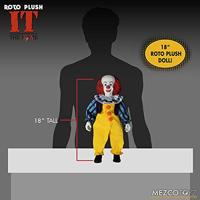 Mezco Toys IT 1990: Pennywise 18 inch Roto Plush pluchenspeelgoed - thumbnail
