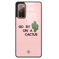 Samsung Galaxy S20 FE glazen hardcase - Go sit on a cactus - thumbnail