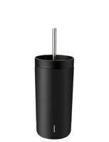 Stelton To Sip Thermosbeker met rietje Soft Black 0.4l - thumbnail