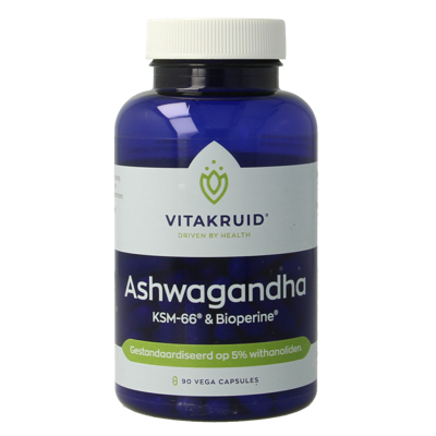 Vitakruid Ashwagandha 5% withanoliden KSM-66® & Bioperine® 60 Vitakruid Ashwagandha 5% withanoliden KSM-66® & Bioperine® 60