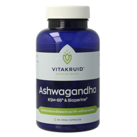 Vitakruid Ashwagandha 5% withanoliden KSM-66® & Bioperine® 60 - thumbnail
