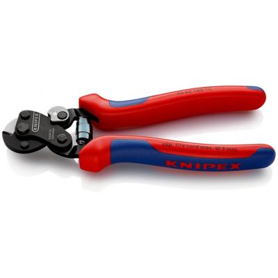 Knipex Staaldraadschaar voor bandenkoord | Meer-componentengrepen | Gebruineerd | Lengte 160 mm - 95 62 160 TC